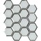 Msi Ice Hexagon SAMPLE Beveled Glass Mesh-Mounted Mosaic Tile ZOR-MD-0352-SAM - alternate 1